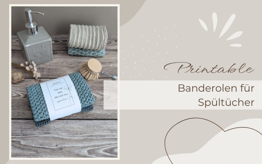 Printable: Banderole für Spültücher
